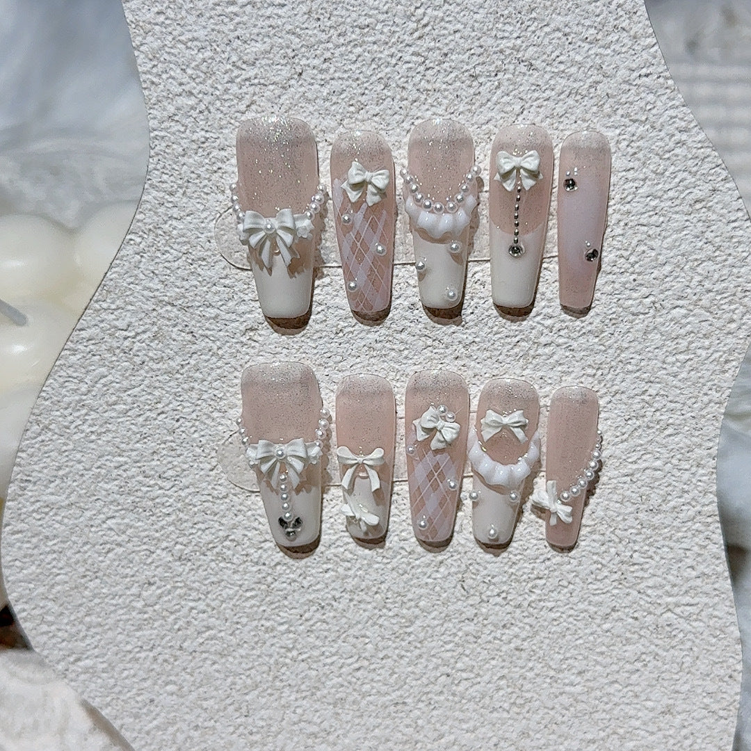 Elegant Press-On Nail Art Set