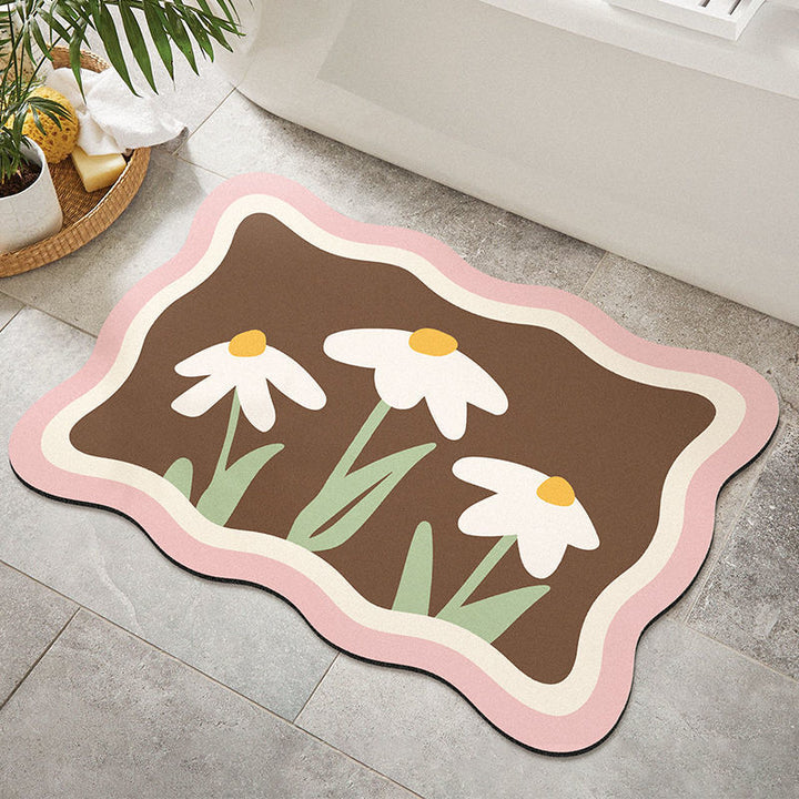 Floral Decorative Area Mat for Home Decor