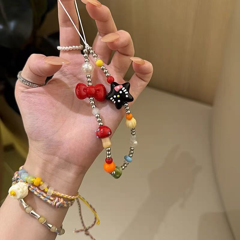Playful Beaded Charm Eyewear Holder Kalsten