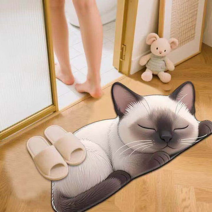 Cat Shaped  Bath Mat