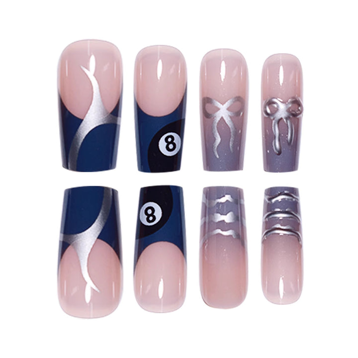 Artistic Patterned Press-On Nail Art Kalsten