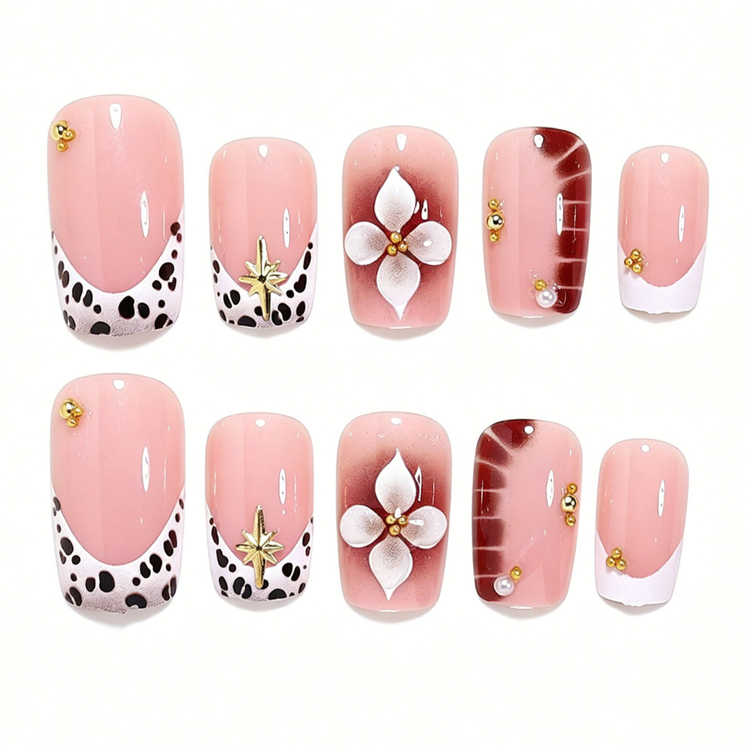 Decorative 3D Floral Nail Art Kalsten