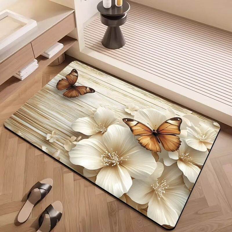 Decorative Floral Patterned Area Rug