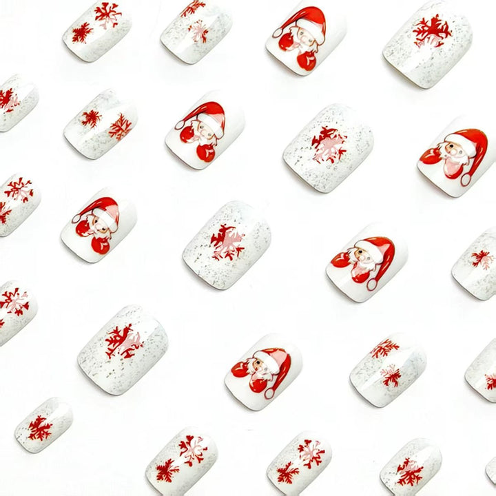 Artificial nails with festive Christmas design Kalsten
