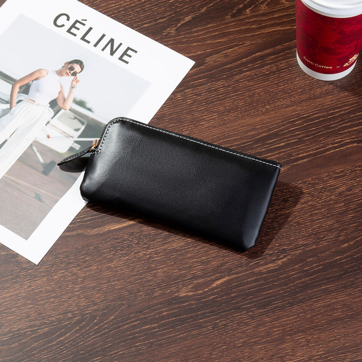 Premium Leather Zippered Travel Wallet Kalsten