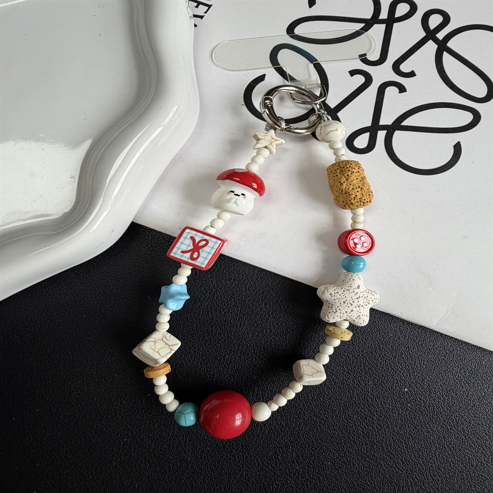 Decorative Beaded Charm Keychain Kalsten 1790135563