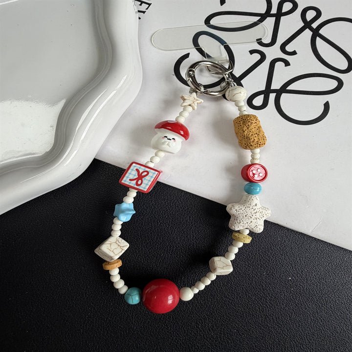 Decorative Beaded Charm Keychain Kalsten 1790135563