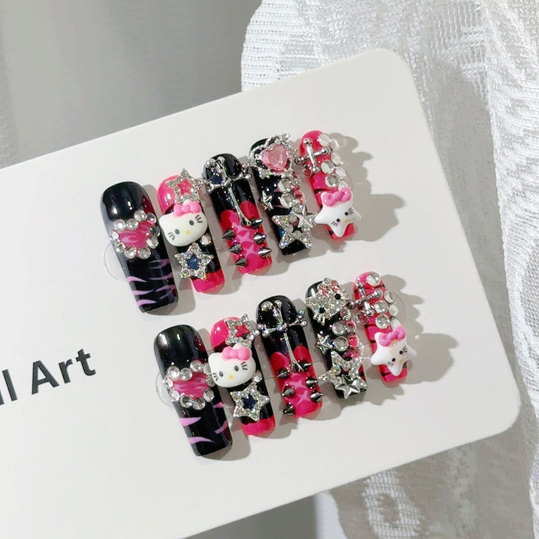 Whimsical Character-Themed Press-On Nail Set