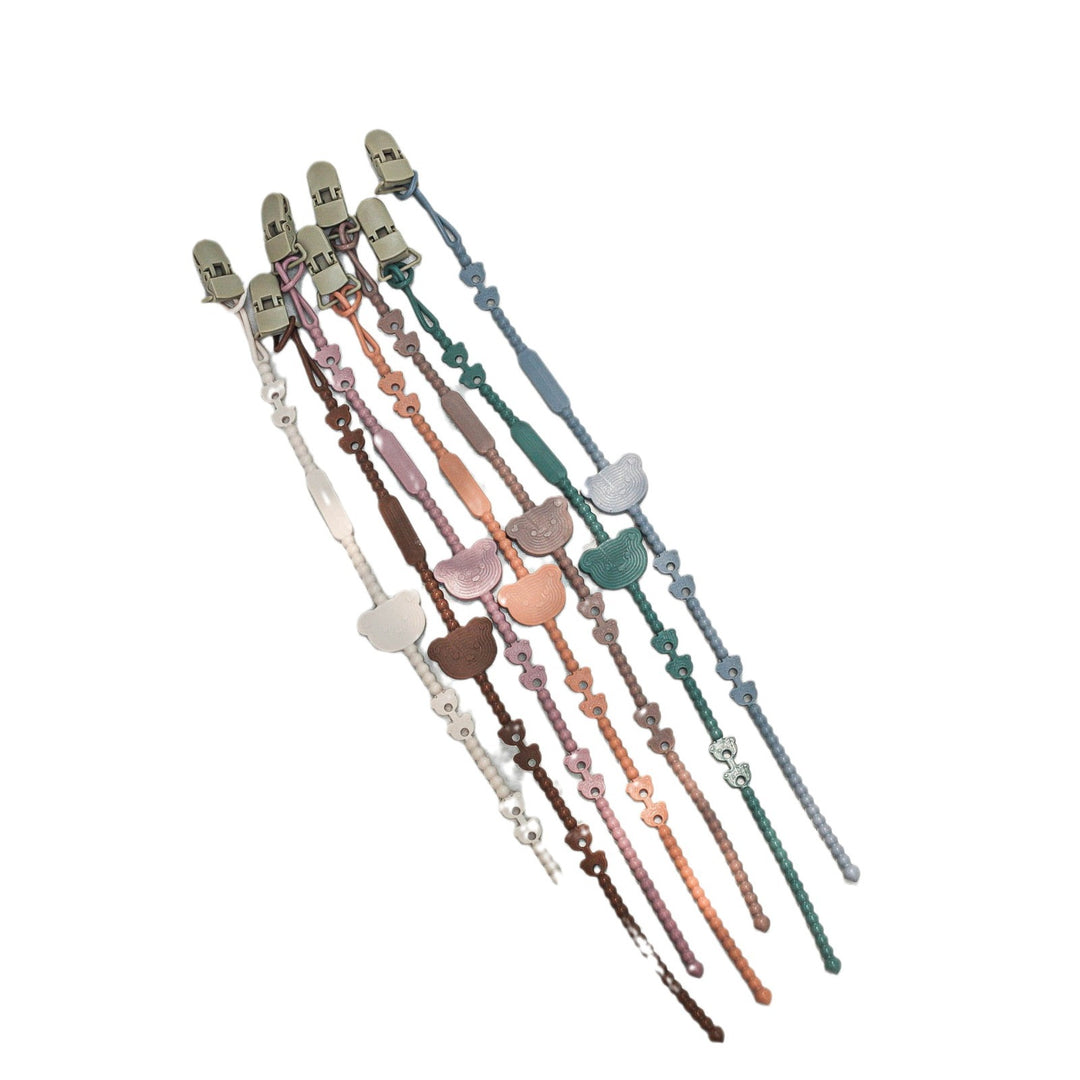Multi-Purpose Beaded Safety Cord with Teddy Snap and Quick-Release Clip