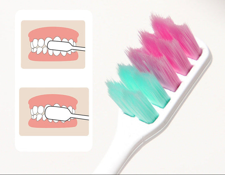 Heart-Accent Soft-Bristle Toothbrush Set Kalsten