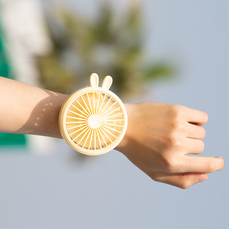 Women Portable Hand Fan in Cute Rabbit Design Kalsten