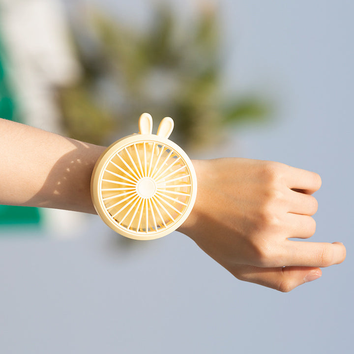 Women Portable Hand Fan in Cute Rabbit Design Kalsten