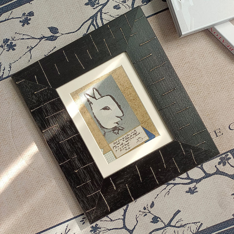 Artistic Framed Rabbit Illustration