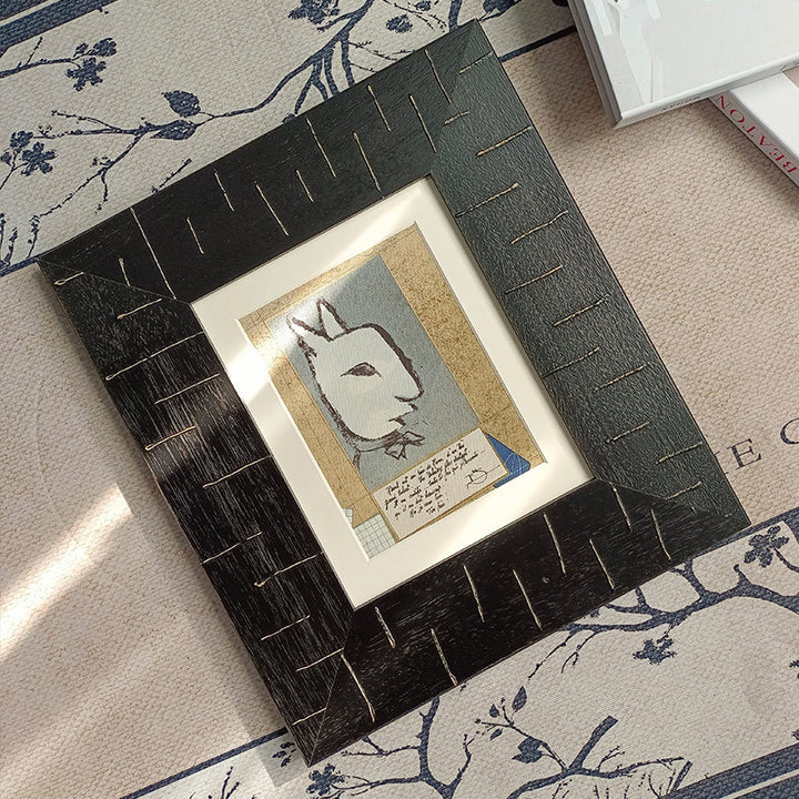 Artistic Framed Rabbit Illustration