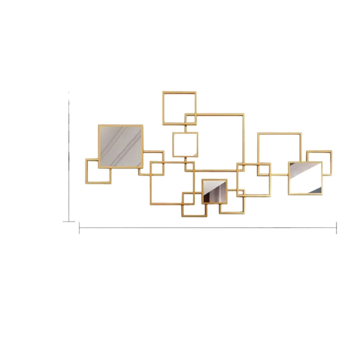Abstract Geometric Wall Mirror Set Kalsten