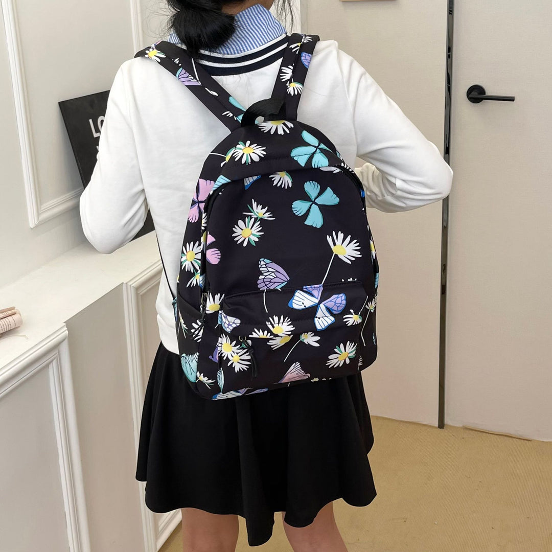 Floral Patterned Everyday Backpack Kalsten