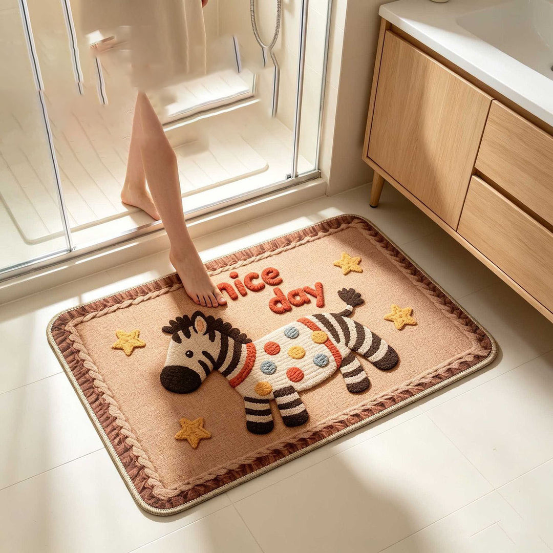 Charming Pet-Themed Bath Mat