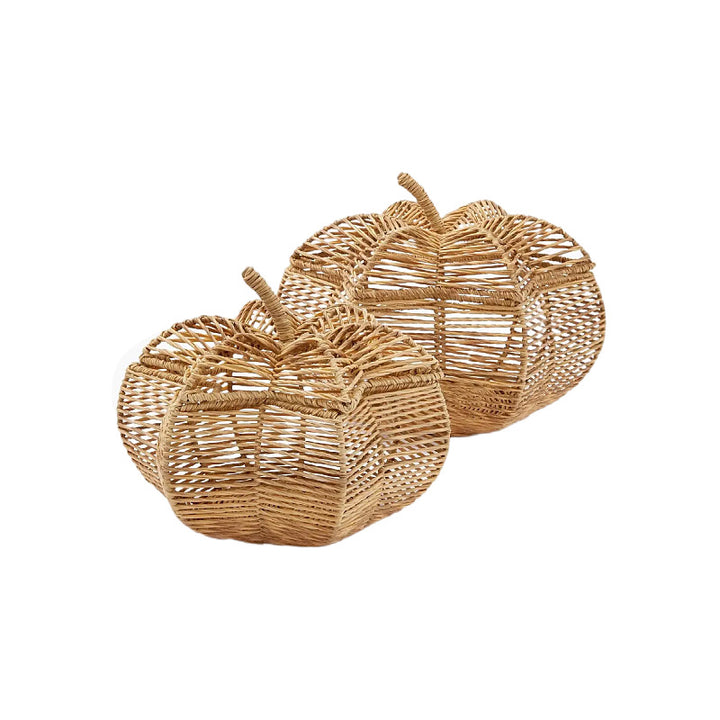 Handcrafted fruit basket in pumpkin design Kalsten