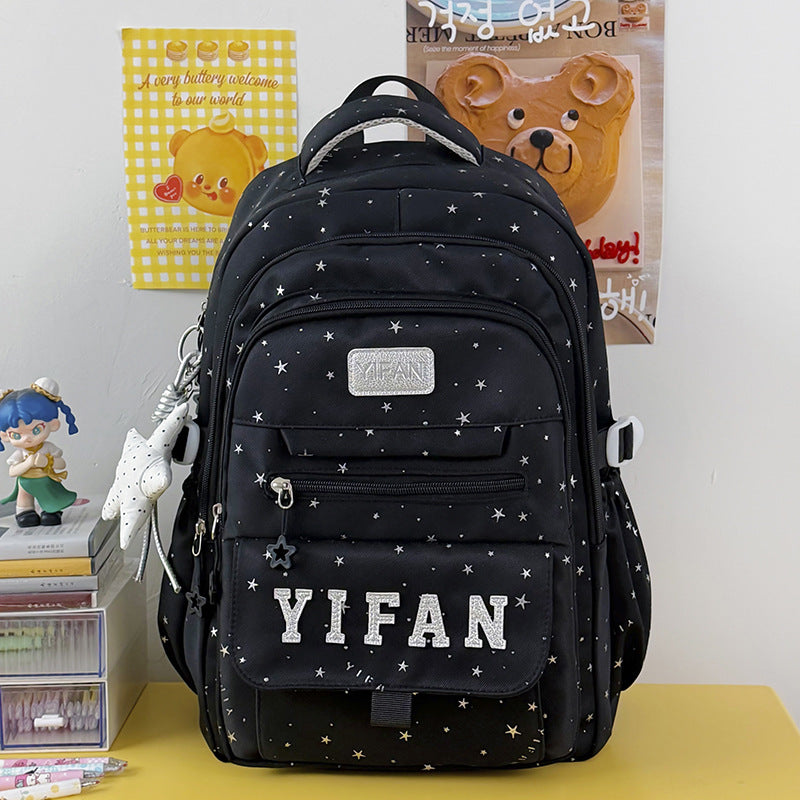 Fun Star-Embellished School Backpack Kalsten