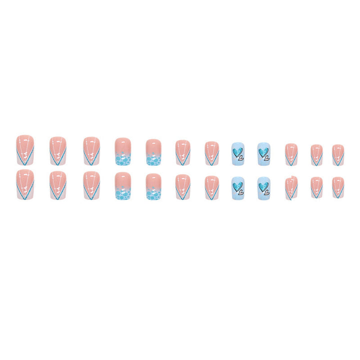 Heart-Inspired Press-On Nail Art Set Kalsten