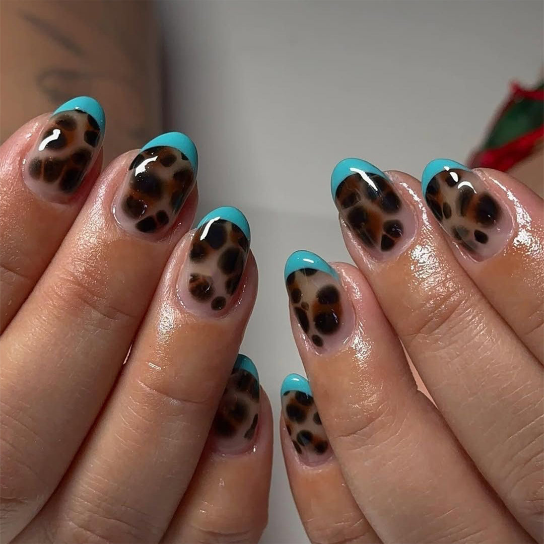 Artful Nail Art with Leopard Color Play Kalsten