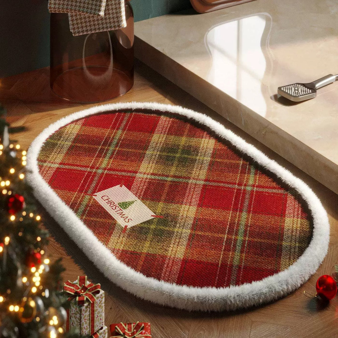 Christmas-Themed Decorative Bath Mat