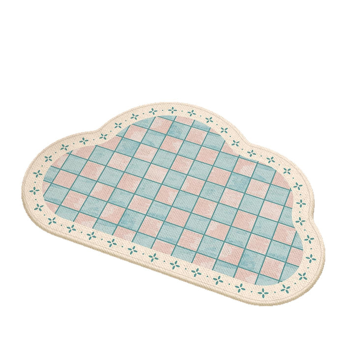 Absorbent Floral Embossed Bath Mat Kalsten