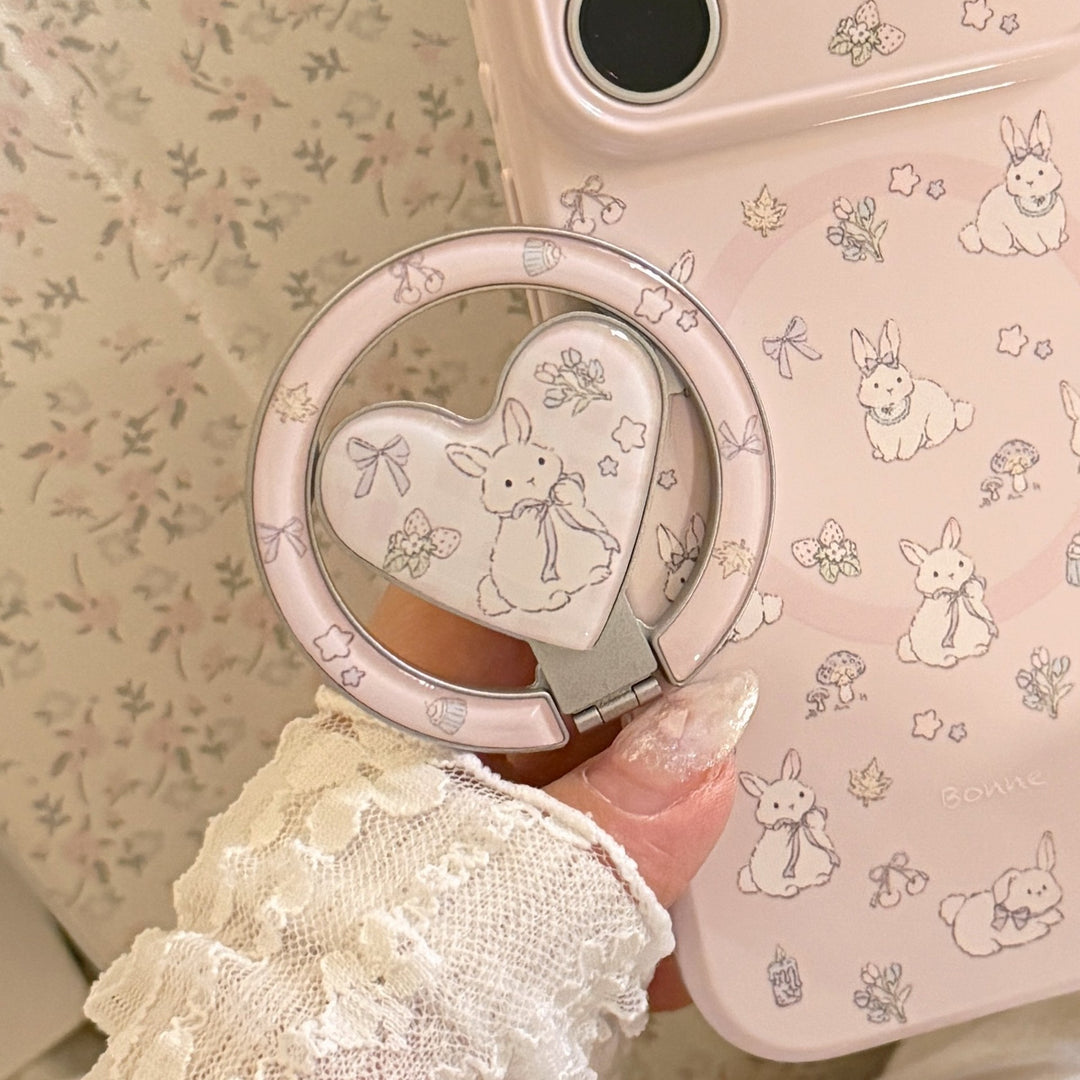 Playful smartphone finger holder with heart design Kalsten