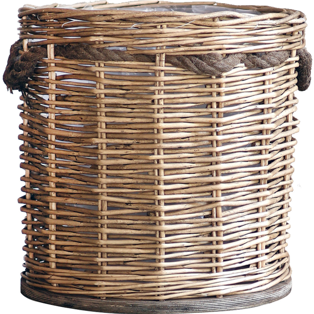 Handcrafted laundry basket with weaving Kalsten