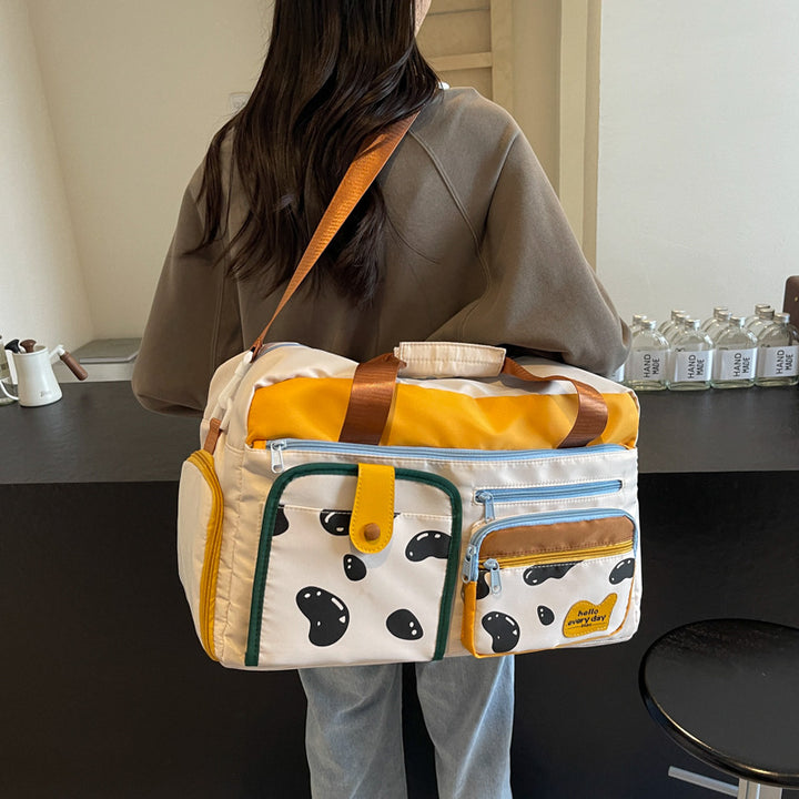 Playful Patterned Travel Duffle Bag Kalsten