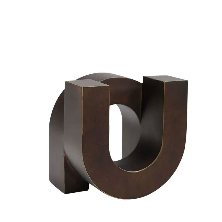 Modern Decorative Letter Sculpture