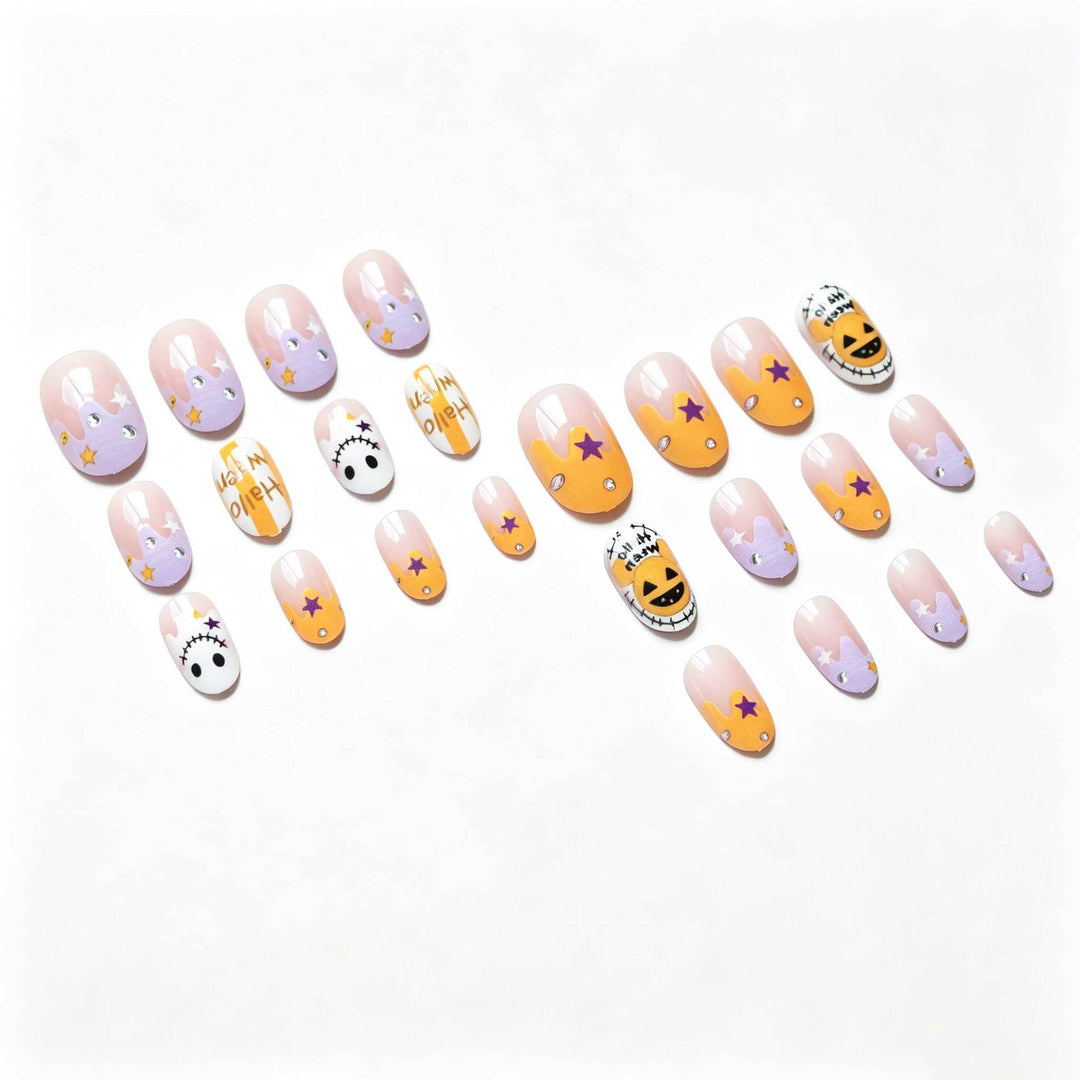 Halloween-Themed Decorative Nail Art