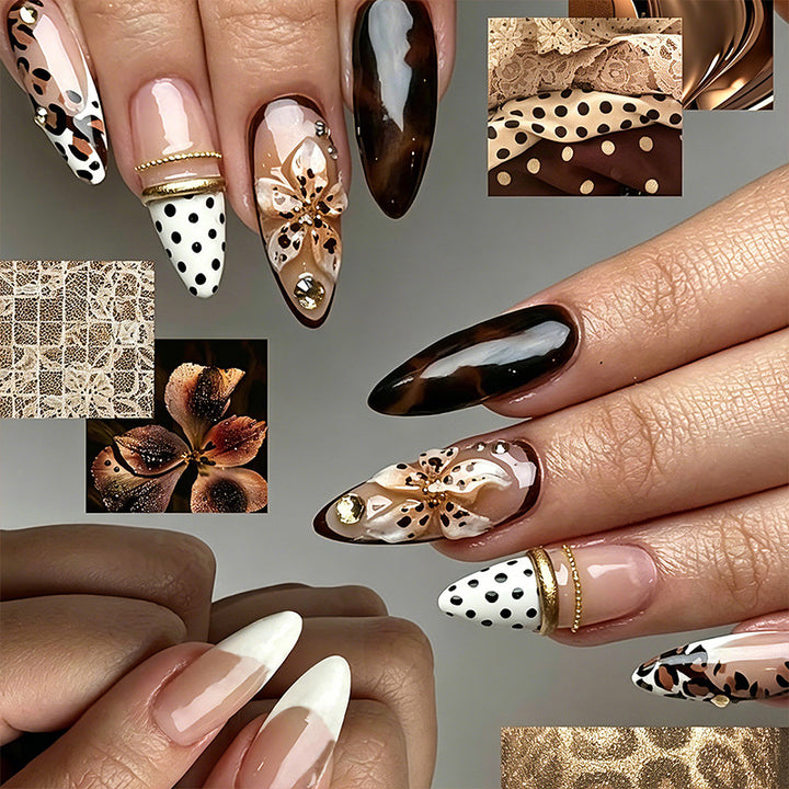 Artistic 3D Nail Tips with Maritime Design Kalsten