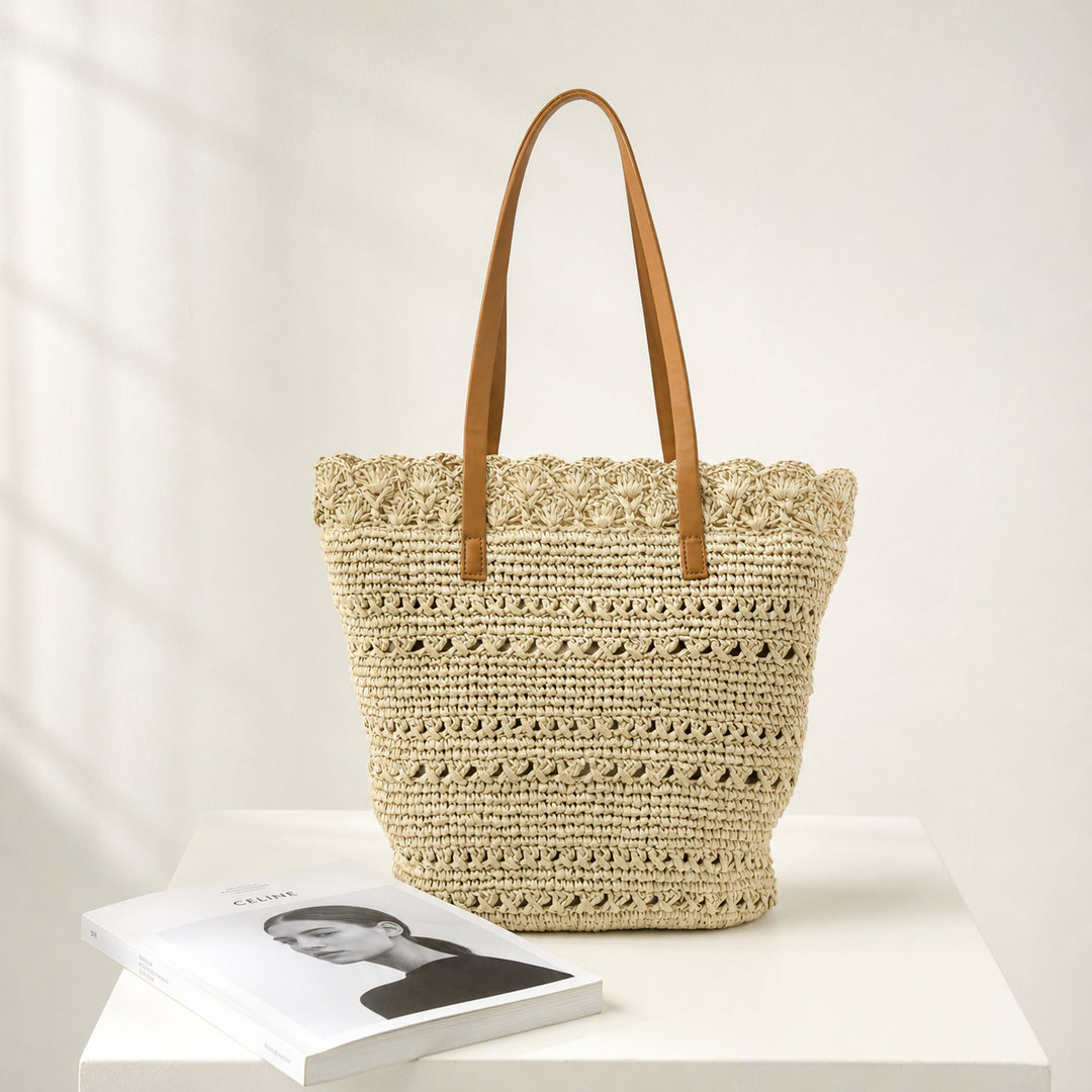 Handcrafted shoulder bag with unique mesh structure Kalsten