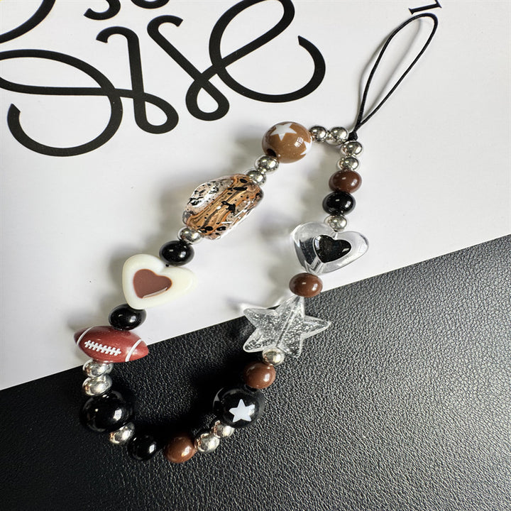 Themed Charm Beaded Phone Lanyard Kalsten