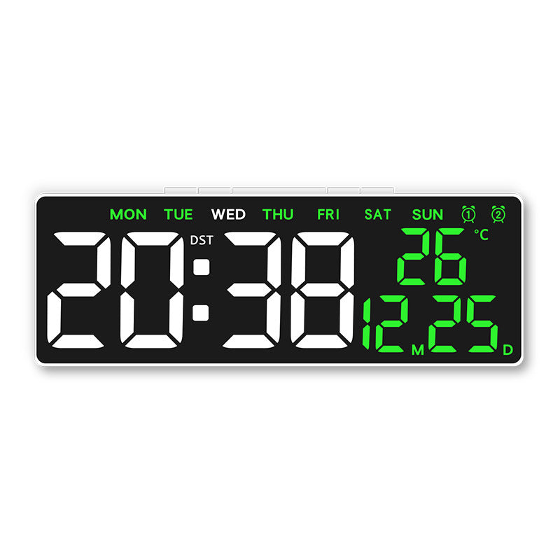 Digital alarm clock with large, clear LED display and temperature display Kalsten