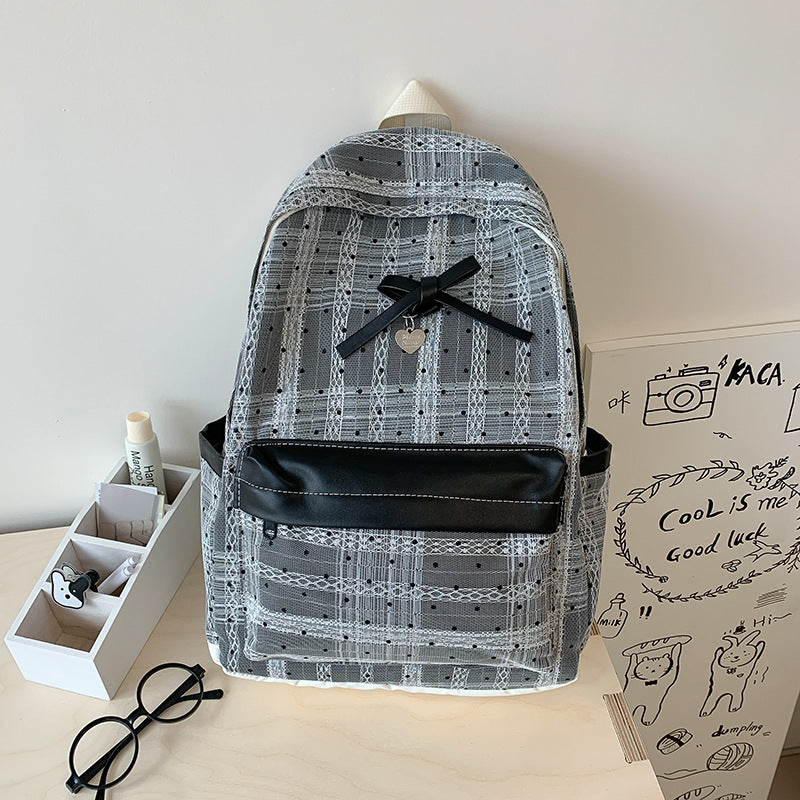 Stylish Polka Dot Backpack