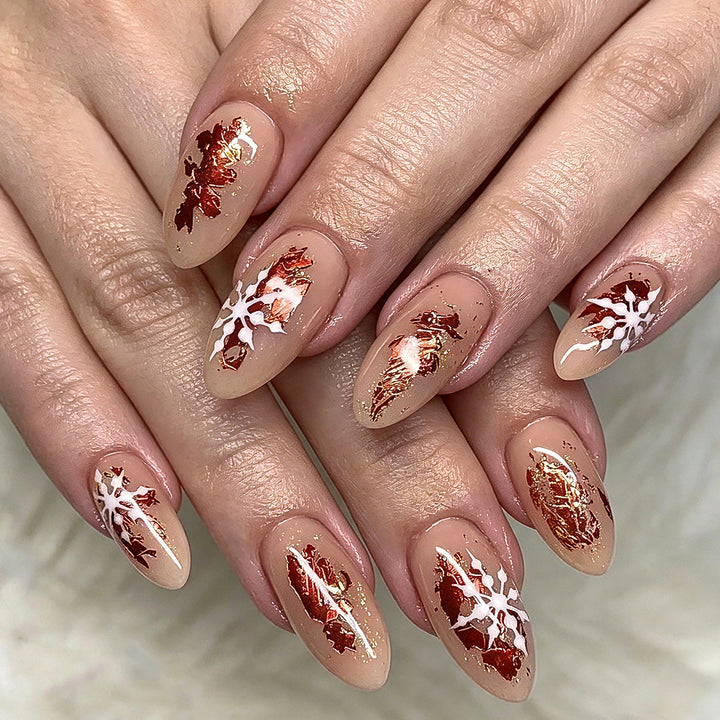 Artistic Seasonal Press-On Nail Art Kalsten
