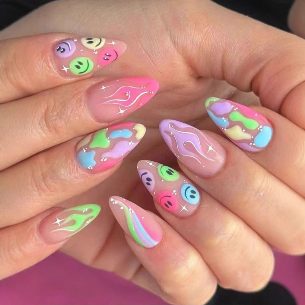Creative Nail Art Set with Playful 3D Designs Kalsten