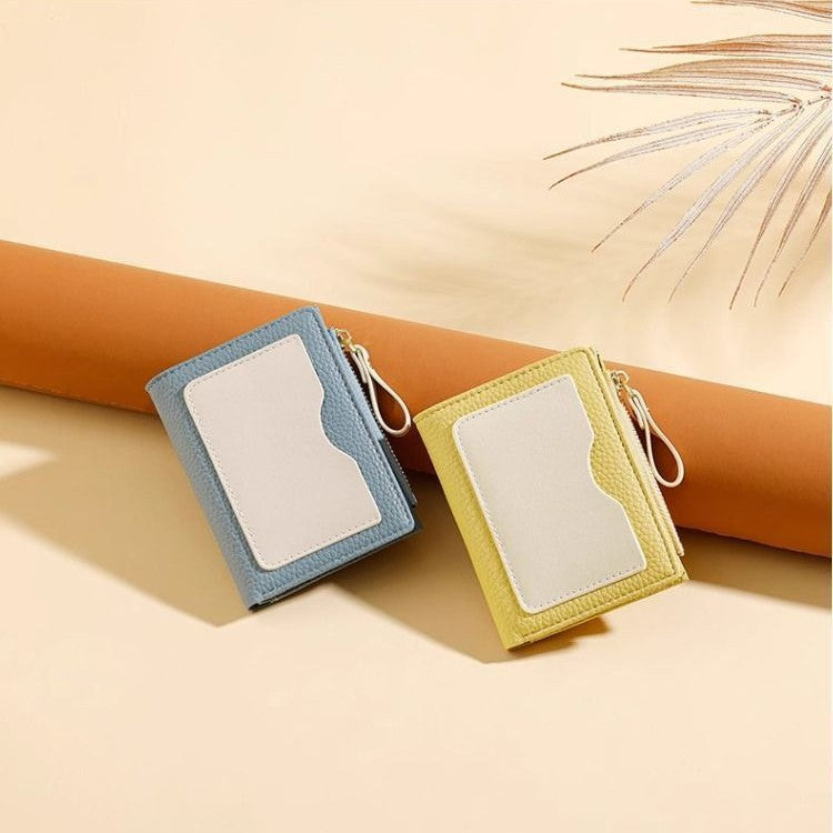 Textured  Leather Zippered Card Holder Kalsten