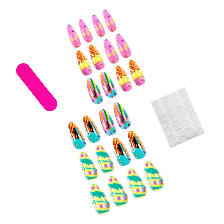 Artistic nail art in ice cream design Kalsten