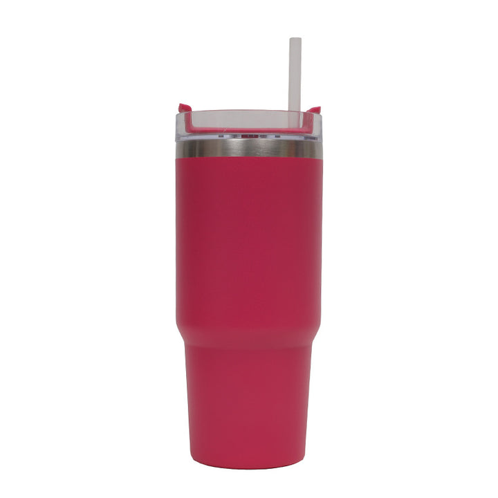 Women's Thermo Drinking Cup with Ergonomic Handle and Practical Straw Kalsten