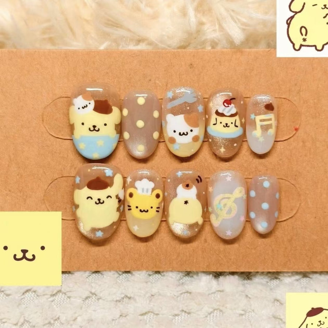 Creative Cartoon Press-On Nail Art Kalsten