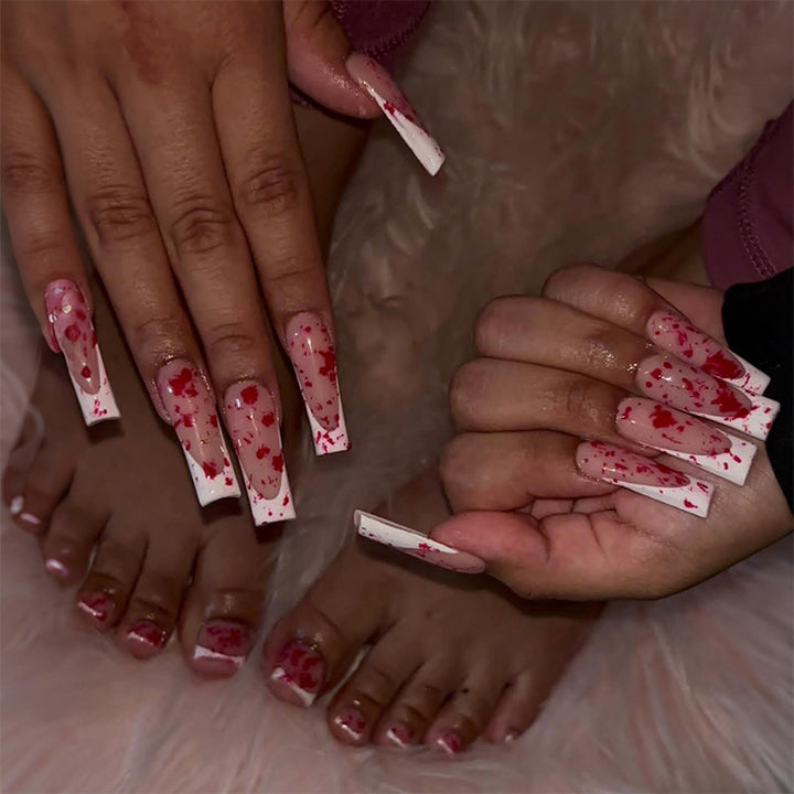 Artistic Marble Design Press-On Nail Set kalsten
