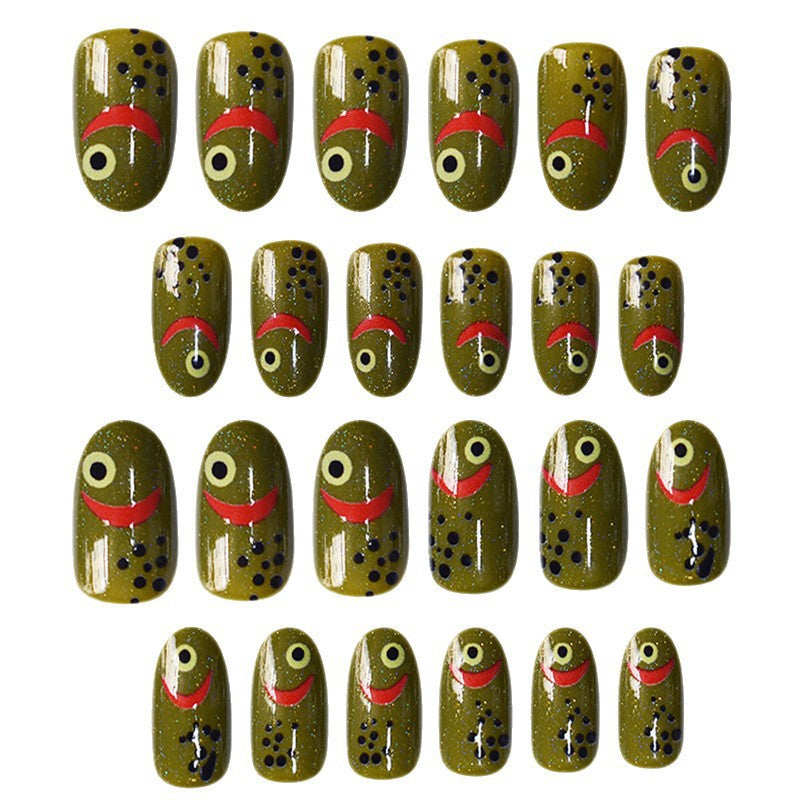 Artistic Fish-Themed Press-On Nails Kalsten
