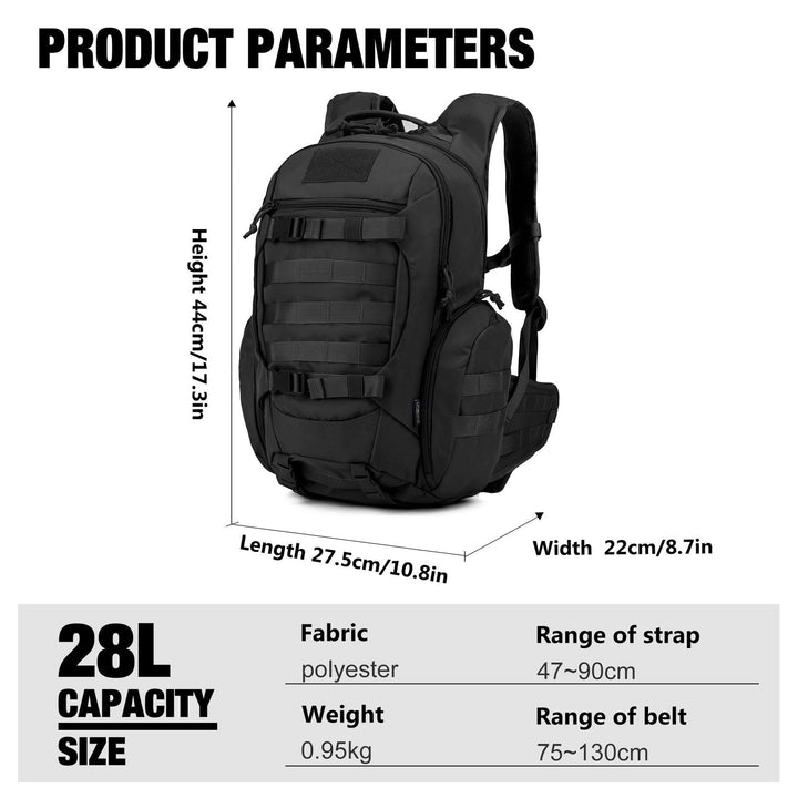Tactical backpack with high-quality carrying system and versatile compartments Kalsten