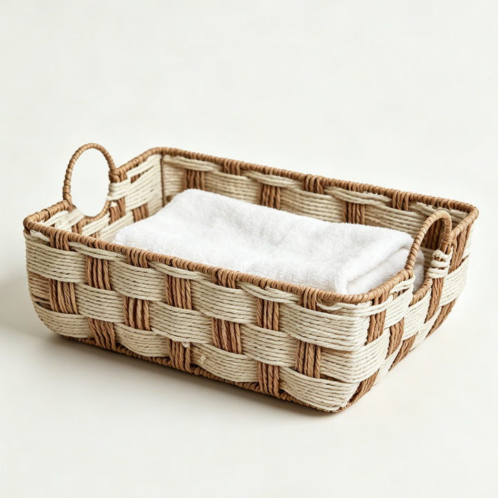 Storage basket made of woven material Kalsten