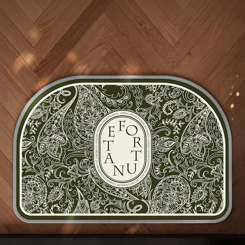 Non-Slip Geometric Pattern Kitchen Mat