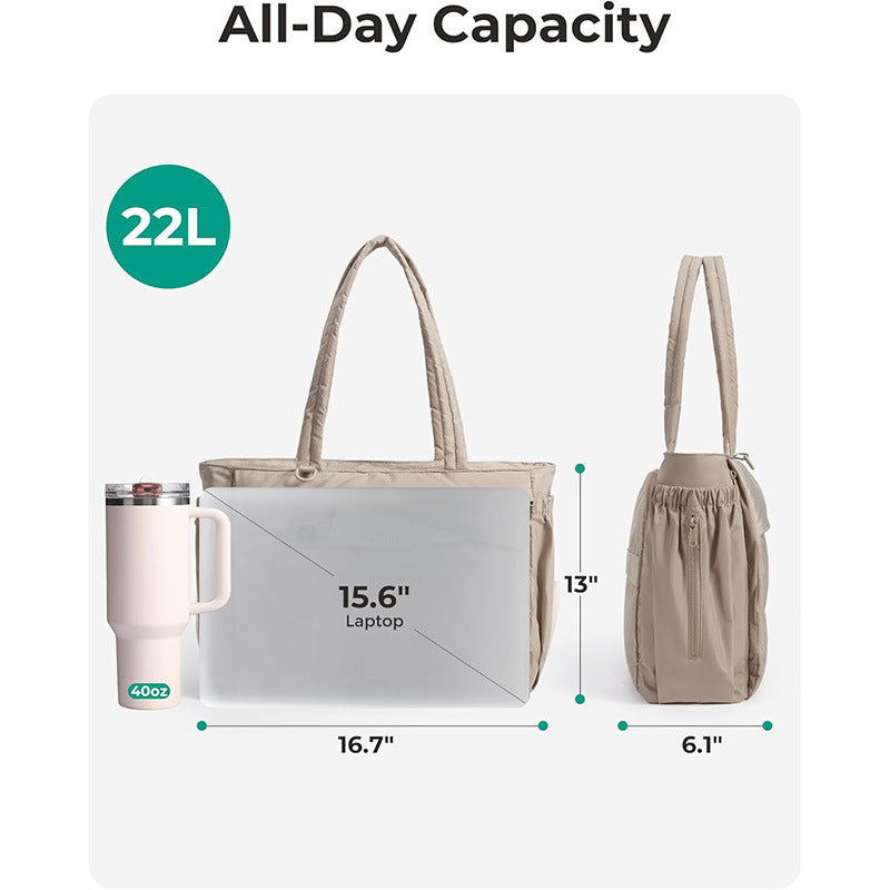 Versatile shopping bag with zip pockets Kalsten
