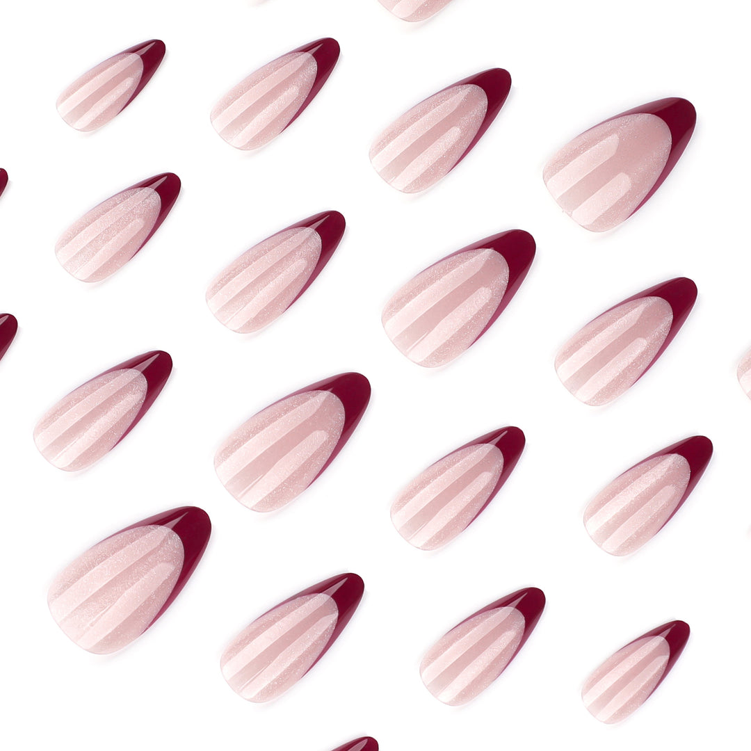 Artificial stiletto nails with sparkling tips Kalsten